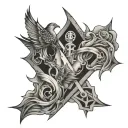 fallen trapped broken tattoo design idea