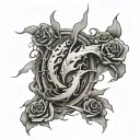 fallen trapped broken tattoo design idea