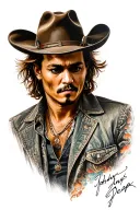 Johnny Depp tattoo design idea