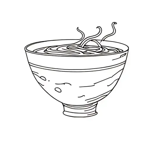 pho bowl tattoo design idea