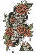 Patchwork tattoo about depression power money in heartbreak tattoo design idea