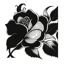 irish rose tattoo design idea