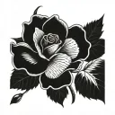 irish rose tattoo design idea
