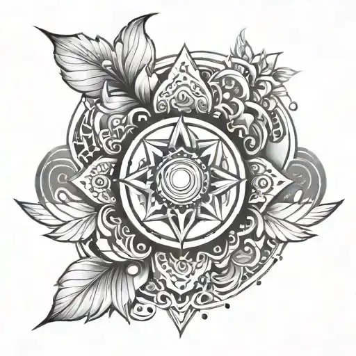 Positive Energy tattoo design idea