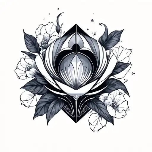 Art Deco tattoo design idea