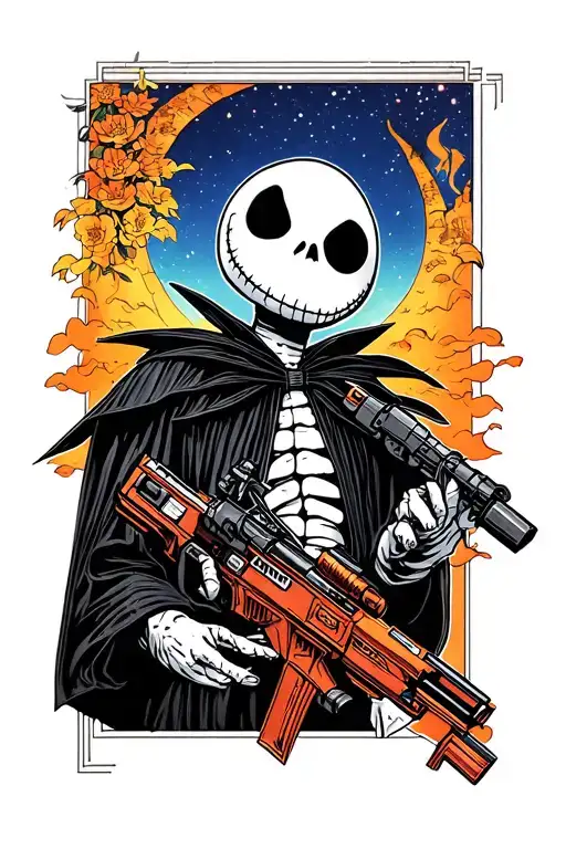 back to the future / Jack Skellington / sos fantômes / star wars / Disney  tattoo design idea