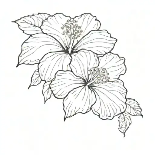 hibiscus flower tiny tattoo tattoo design idea