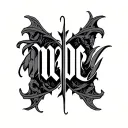 "malde" Two Word Ambigram Generator tattoo design idea