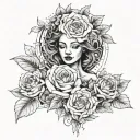 Brenda and Rose wrapped tattoo design idea