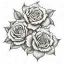 Brenda and Rose wrapped tattoo design idea