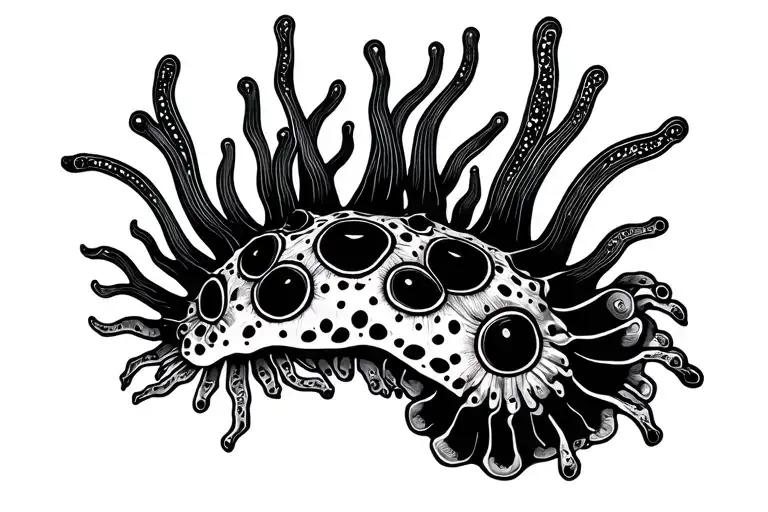 Nudibranch tattoo design idea