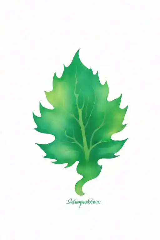 acorn sprouting tattoo design idea