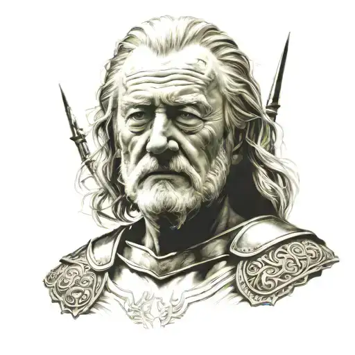 king theoden tattoo design idea