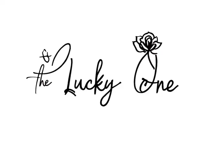 the lucky one tattoo design idea