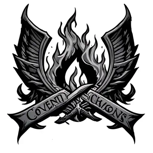Dark souls 2 covenant of champions emblem and dark souls bonfire tattoo tattoo design idea