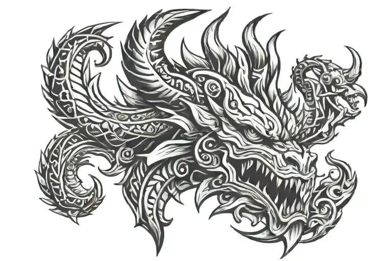 Fjord tattoo design idea