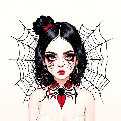 melanie martinez spider web music video tattoo design idea
