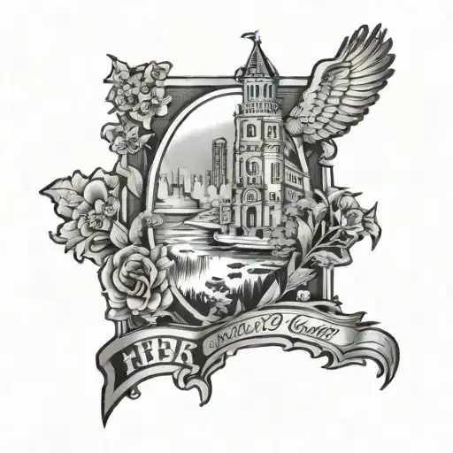 hometown hero Michigan tattoo design idea