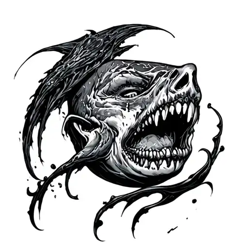 bring me the horizon i cant drown my demons they know how to swim tattoo design idea