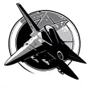 Zia symbol F16 flying tattoo design idea