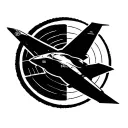 Zia symbol F16 flying tattoo design idea