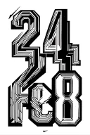 kobe bryant nike logo combine number 24 and 8 tattoo design idea