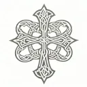 Celtic cross tattoo design idea