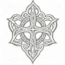 Celtic cross tattoo design idea