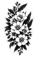 floral design tattoo design idea