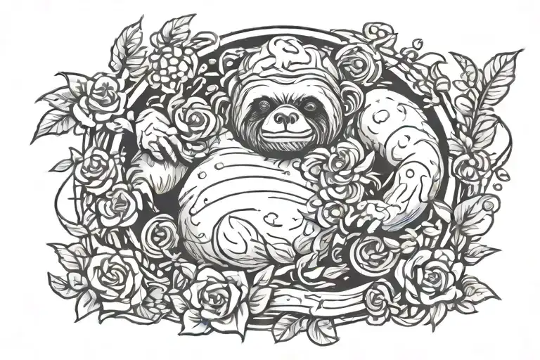 diligence beating out slothfulness tattoo design idea