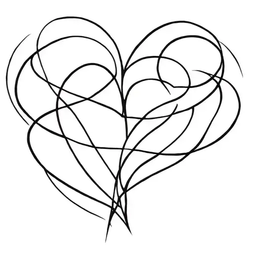 queen of hearts, sexy, lines connecting various tattoo design idea