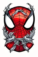 spiderman logo tattoo design idea