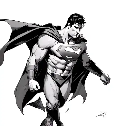 Superman tattoo design idea