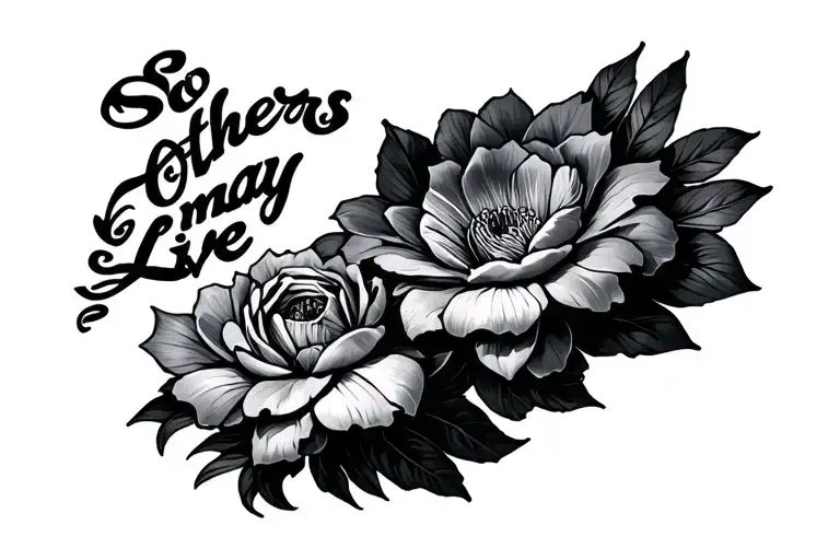 so others may live tattoo design idea