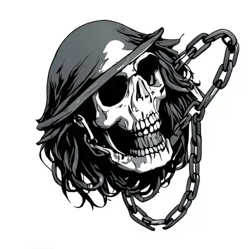 submissive slave chained tattoo design idea