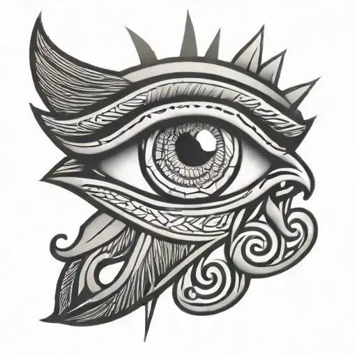 eye of horus tattoo design idea