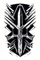 Sword, sign tattoo design idea