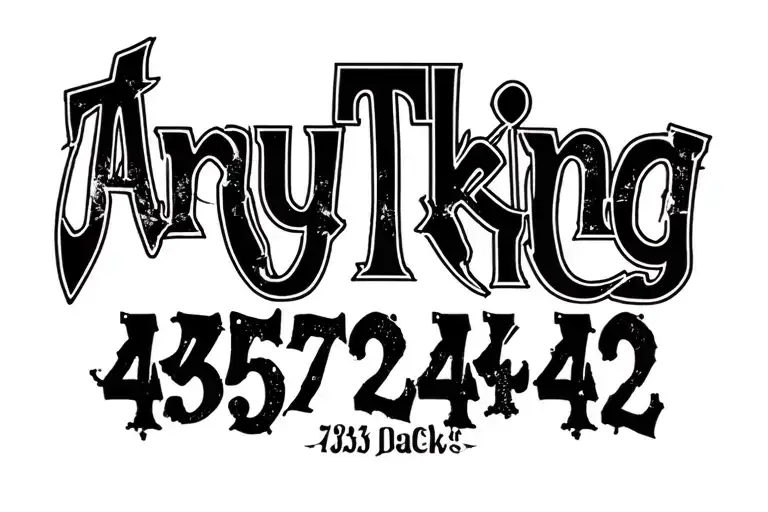 "DT Trucking 435 724 4252" oilfield truck tattoo design idea