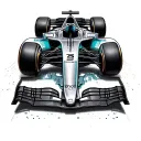 F1 CAR AND SPA circuit board design tattoo design idea