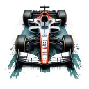 F1 CAR AND SPA circuit board design tattoo design idea