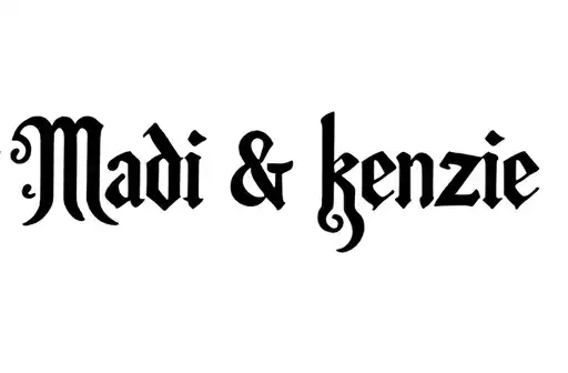 "Madi & kenzie" tattoo design idea