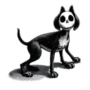 zero dog from nightmare before Christmas  tattoo design idea