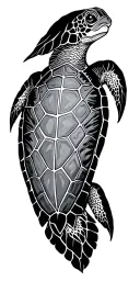 sea turtle tattoo design idea