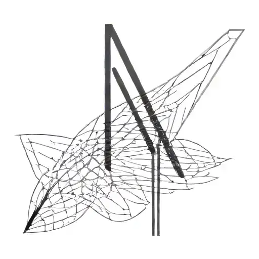 letters A E I J matched tattoo design idea