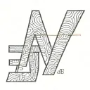 letters A E I J matched tattoo design idea