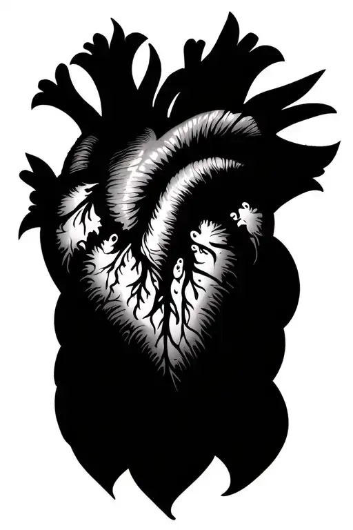 Heart Mandala tattoo design idea