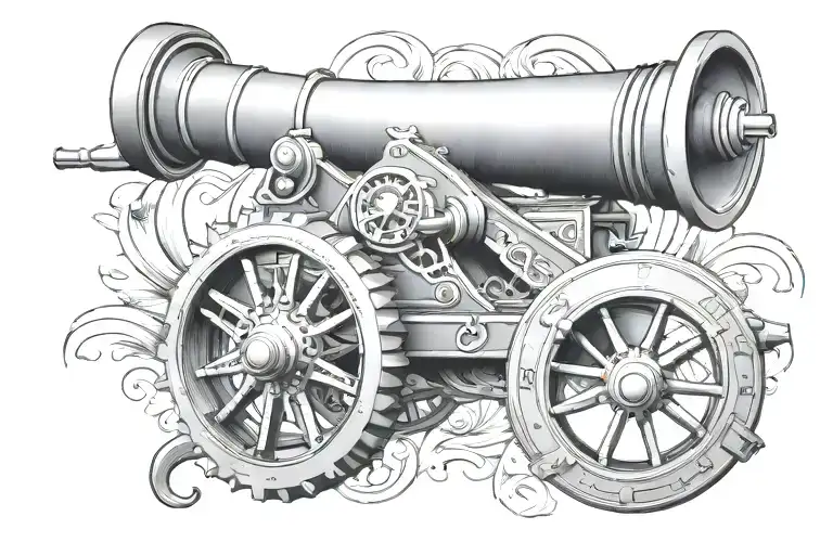 cannon arsenal text "victoria tattoo design idea