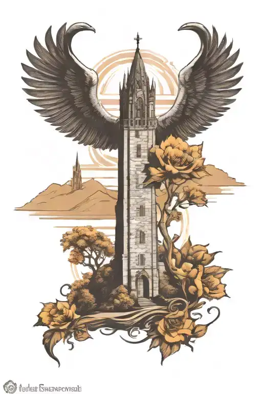 Wallace monument Stirling tattoo design idea