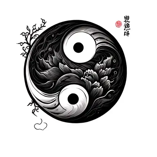 Appa yin and yang best friend tattoo design tattoo design idea