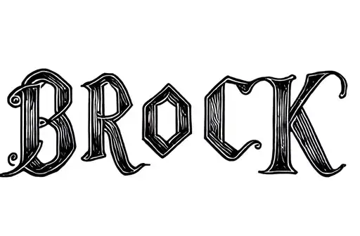 "Brock" tattoo design idea
